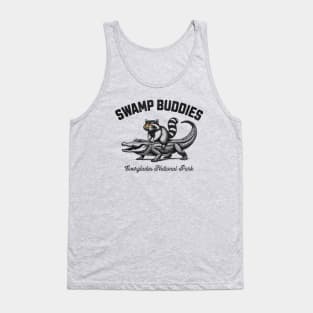 Swamp Buddies Raccoon Aligator Everglades National Park Tank Top